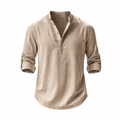 Relaxed Fit Overhemd met Lange Mouwen voor Heren