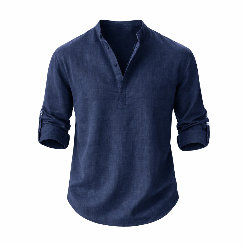 Relaxed Fit Overhemd met Lange Mouwen voor Heren