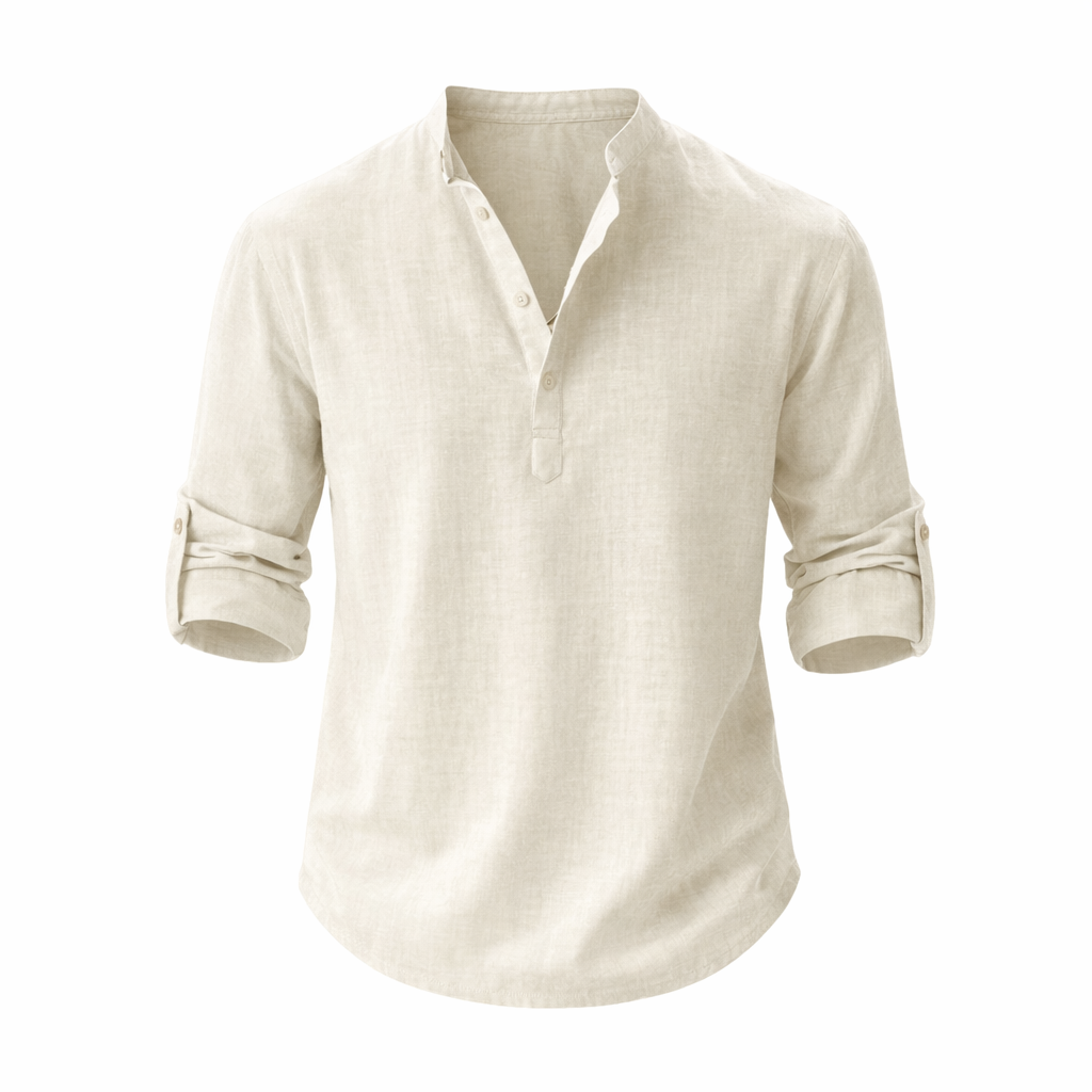 Relaxed Fit Overhemd met Lange Mouwen voor Heren