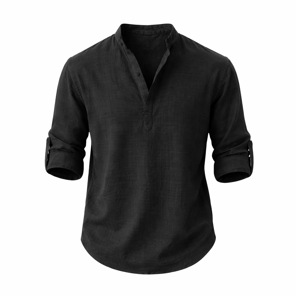 Relaxed Fit Overhemd met Lange Mouwen voor Heren