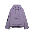 Oversized Anorak met Halfrits voor Dames - Paars