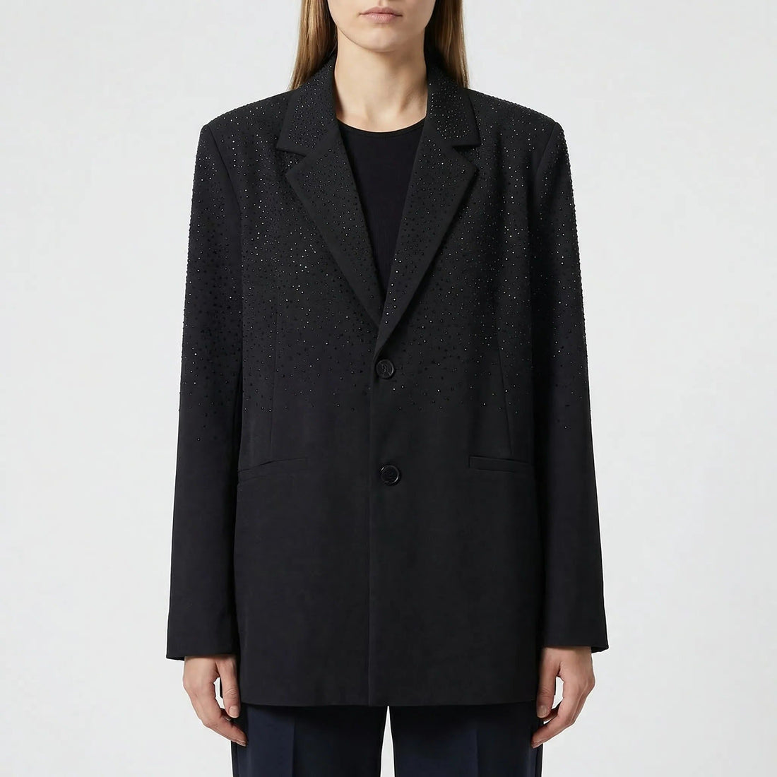 Oversized Blazer met Glitterdetails voor Dames