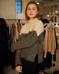 Oversized Coltrui met Visgraatpatroon voor Dames - View 6