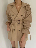 Oversized Trenchcoat met Dubbele Knopenrij voor Dames
