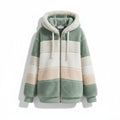 Oversized Fleece Vest met Capuchon voor Dames - Lichtgroen