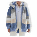 Oversized Fleece Vest met Capuchon voor Dames - Blauw