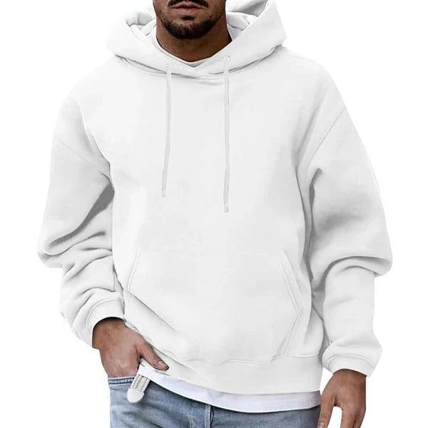Oversized Hoodie met Lange Mouwen voor Heren - Wit