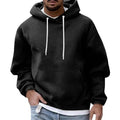 Oversized Hoodie met Lange Mouwen voor Heren - Zwart