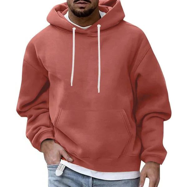 Oversized Hoodie met Lange Mouwen voor Heren - Oranje
