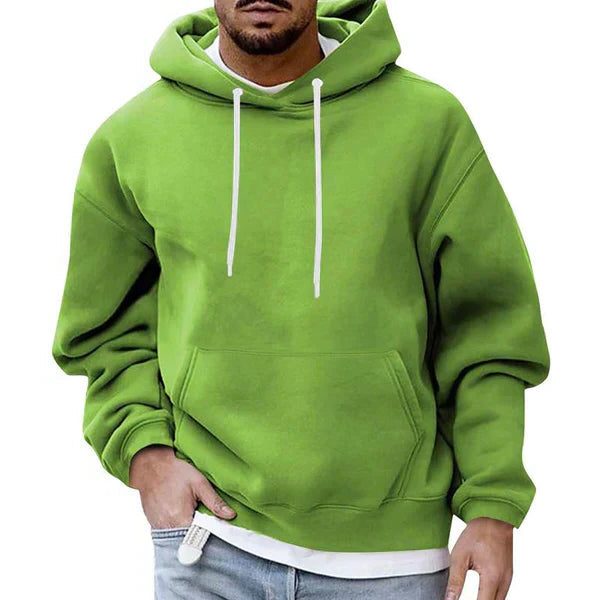 Oversized Hoodie met Lange Mouwen voor Heren - Lichtgroen