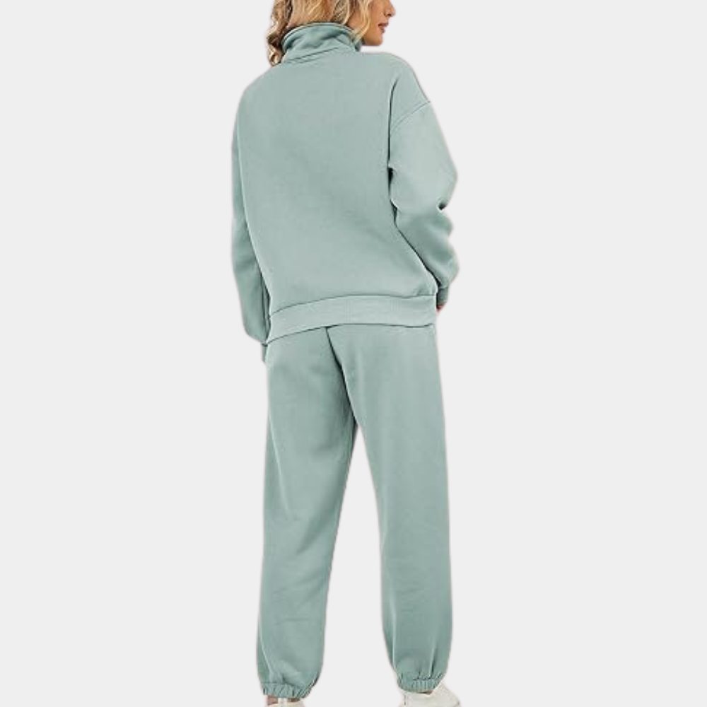 Oversized Joggingpak met Ritssluiting voor Dames - View 9