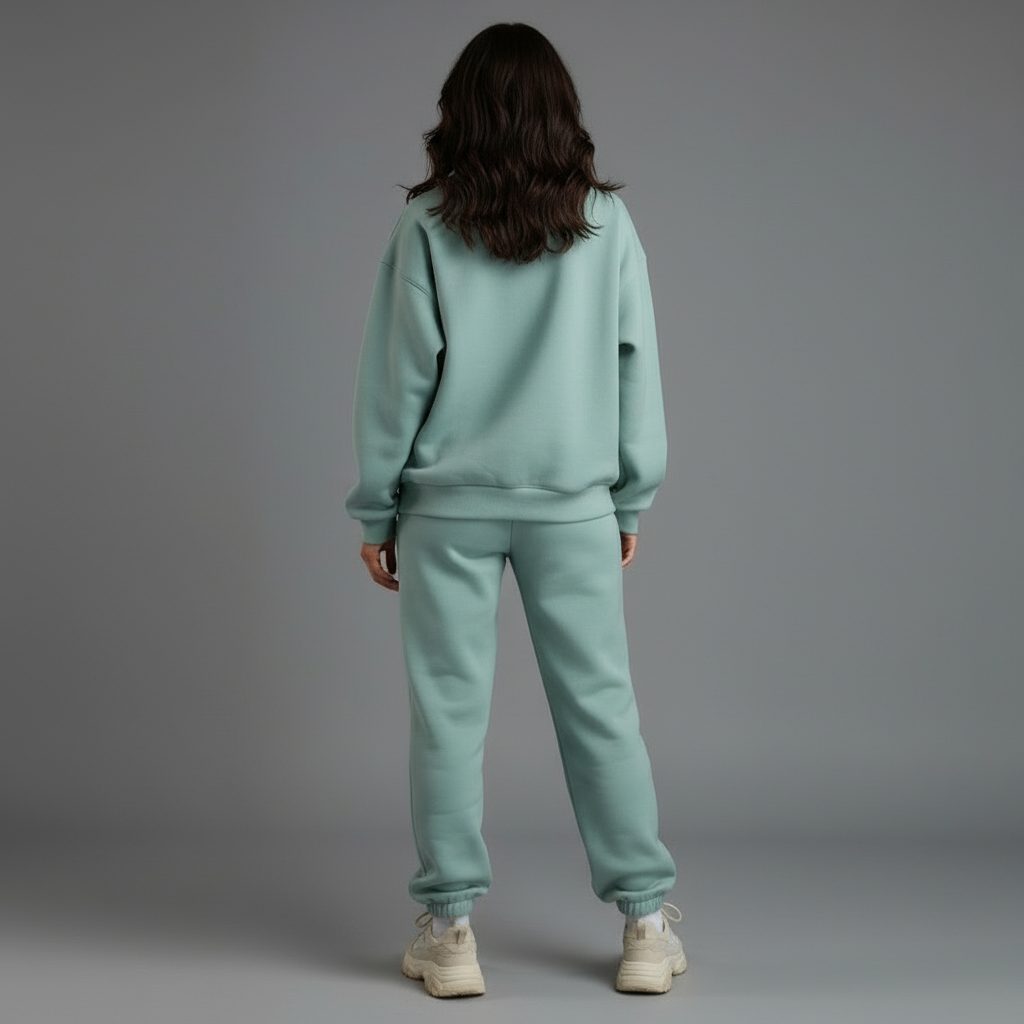 Oversized Joggingpak met Ritssluiting voor Dames - View 4