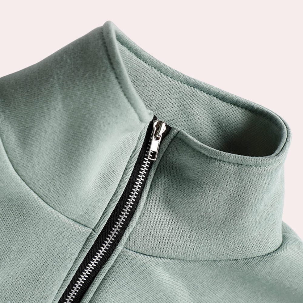 Oversized Joggingpak met Ritssluiting voor Dames - View 5