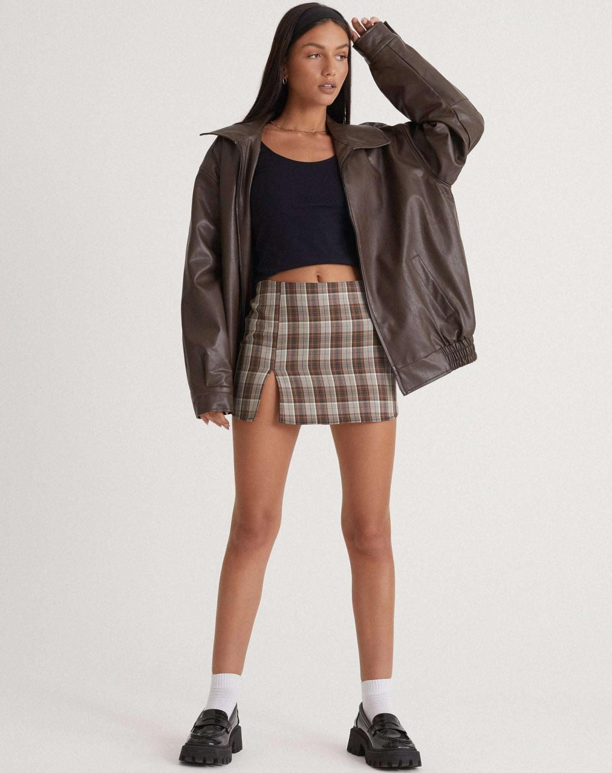 Oversized PU-Leren Jas voor Dames - View 2