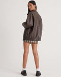 Oversized PU-Leren Jas voor Dames - View 4