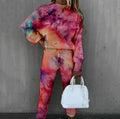 Oversized Trainingspak met Sterrenpatroon voor Dames - Kleuren Explosie