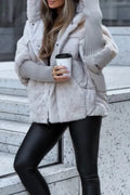 Oversized winterjas met Nepbont voor Dames - View 8