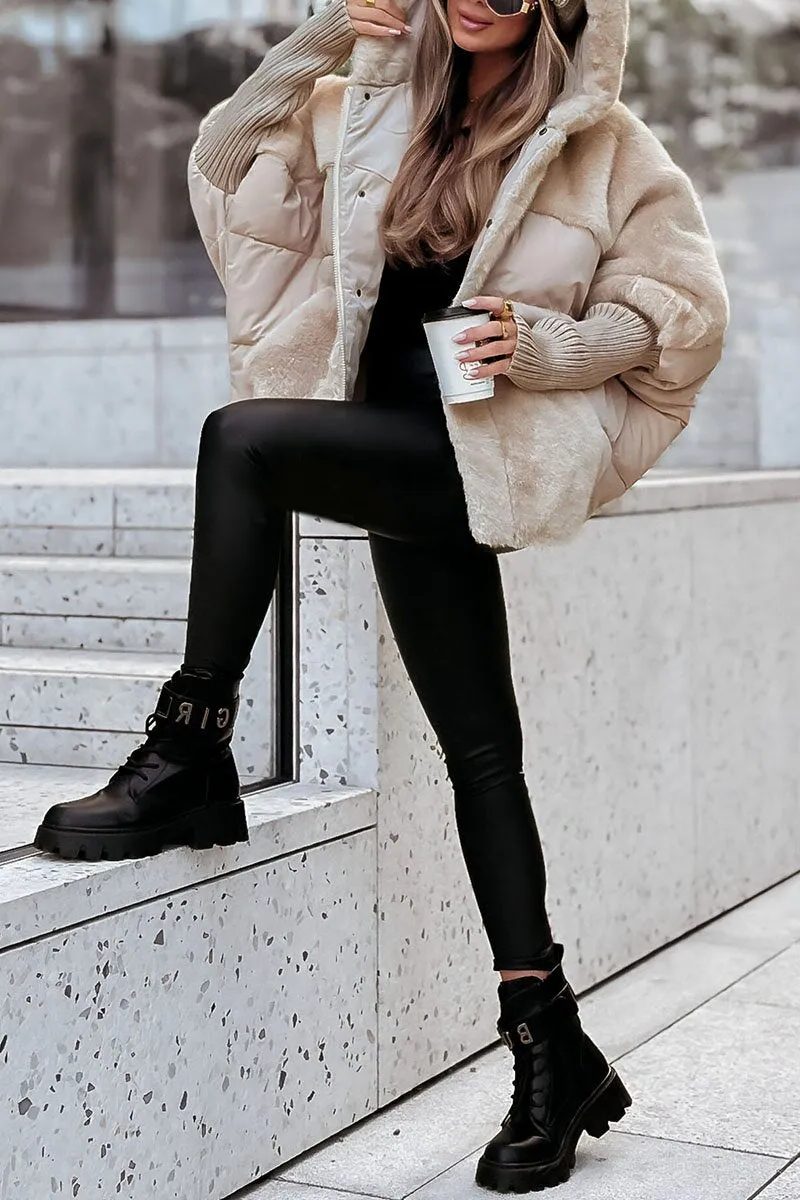 Oversized winterjas met Nepbont voor Dames - View 11