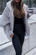 Oversized winterjasmet Nepbont voor Dames - Grijs
