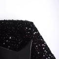 Pailletten Blazer met Reverskraag en Riem voor Dames - View 3