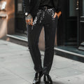 Pailletten Straight Leg Pantalon voor Heren