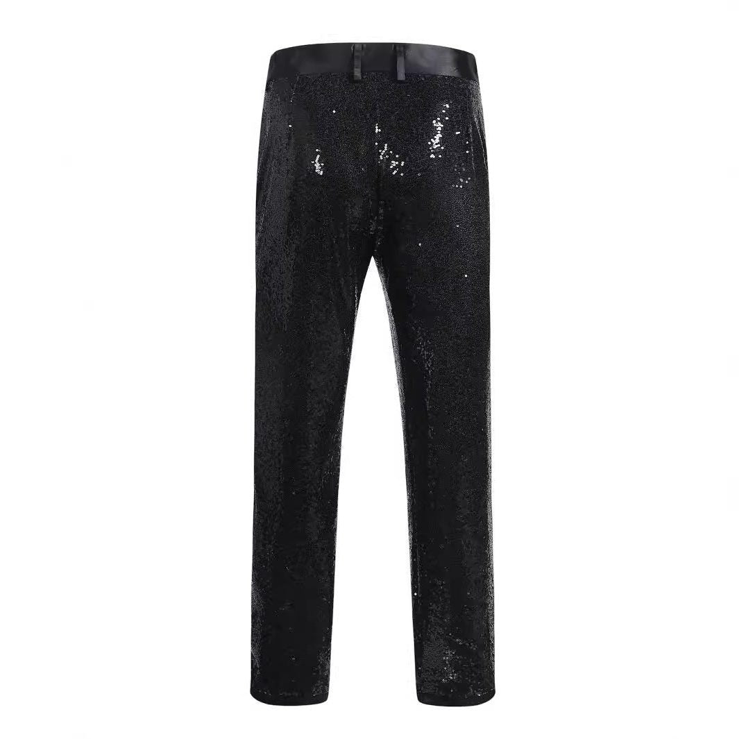 Pailletten Straight Leg Pantalon voor Heren - View 3