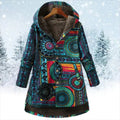 Patchwork Capuchon Jas voor Dames