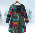 Patchwork Capuchon Jas voor Dames - View 3