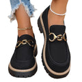 Platform Loafers met Goudkleurige Gesp voor Dames - View 5
