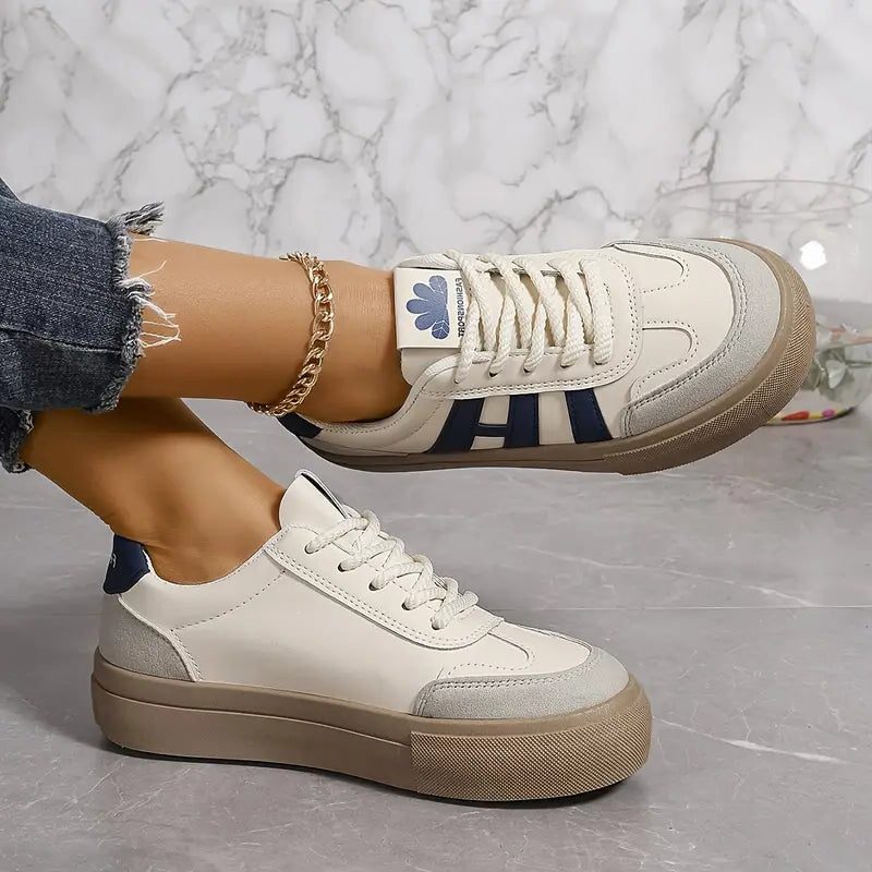 Platform Sneakers met Contrastbanden voor Dames