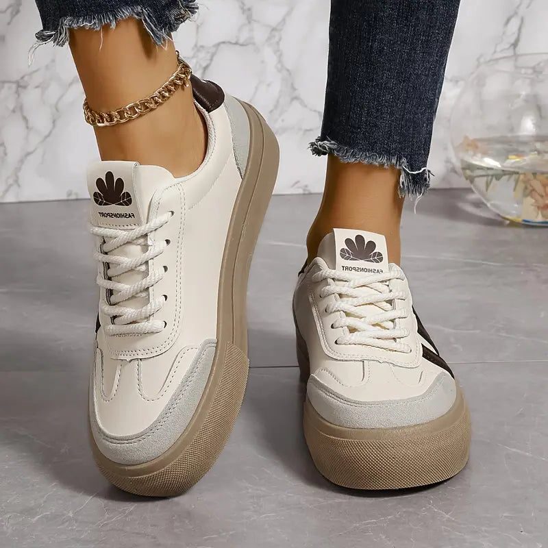 Platform Sneakers met Contrastbanden voor Dames - View 4