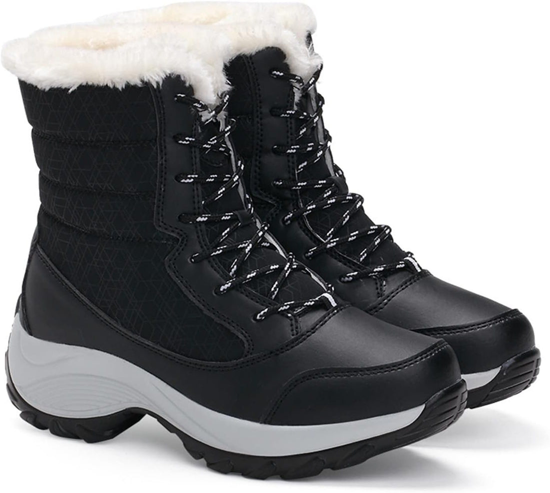 Platform Sneeuwlaarzen met Veters voor Dames