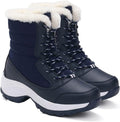 Platform Sneeuwlaarzen met Veters voor Dames - Blauw