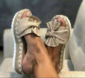 Platformzool Sandalen met Open Teen voor Dames - Khaki