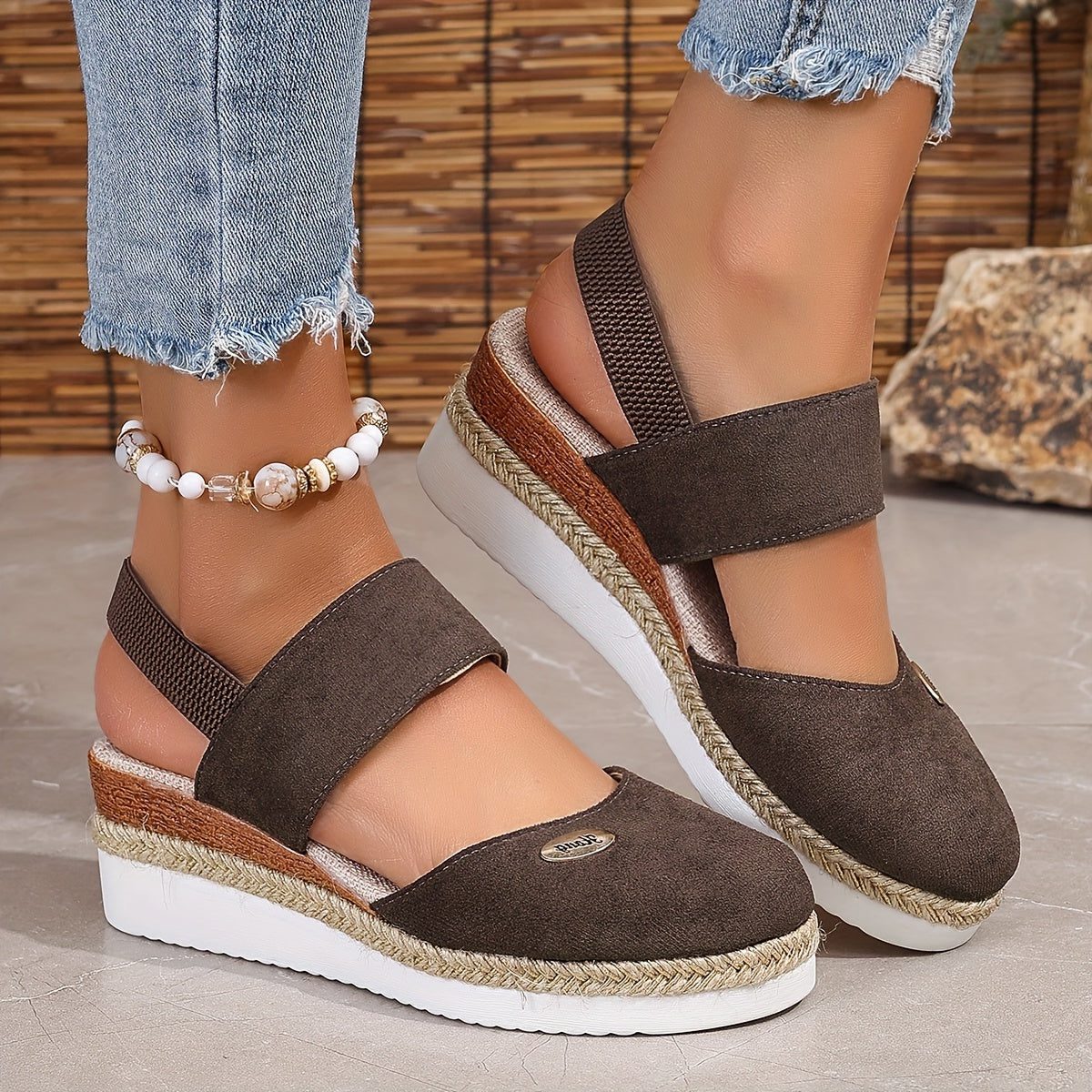 Platformzool Sandalen met Verstelbare Gespen voor Dames - View 6