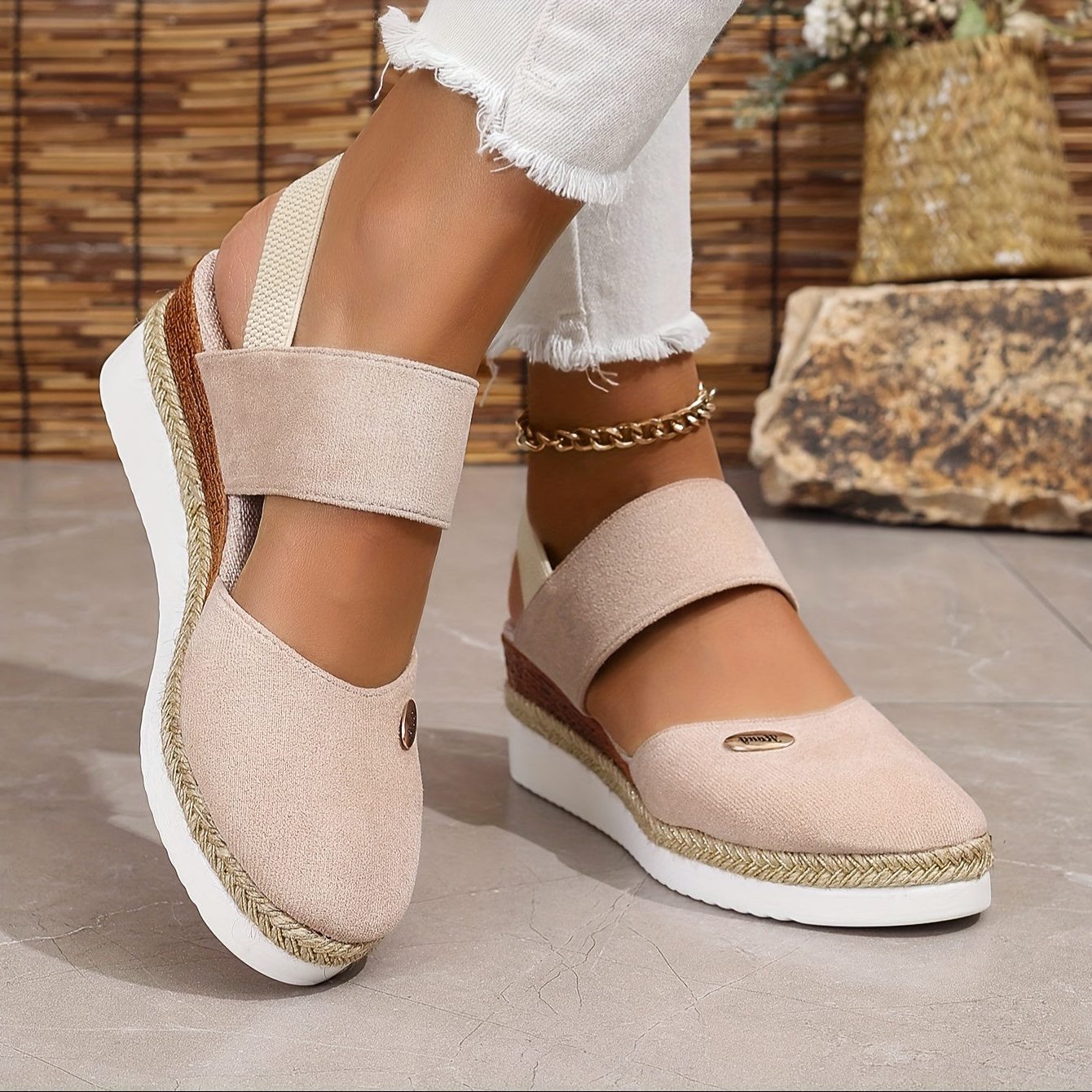 Platformzool Sandalen met Verstelbare Gespen voor Dames - View 9