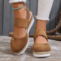 Platformzool Sandalen met Verstelbare Gespen voor Dames - View 10