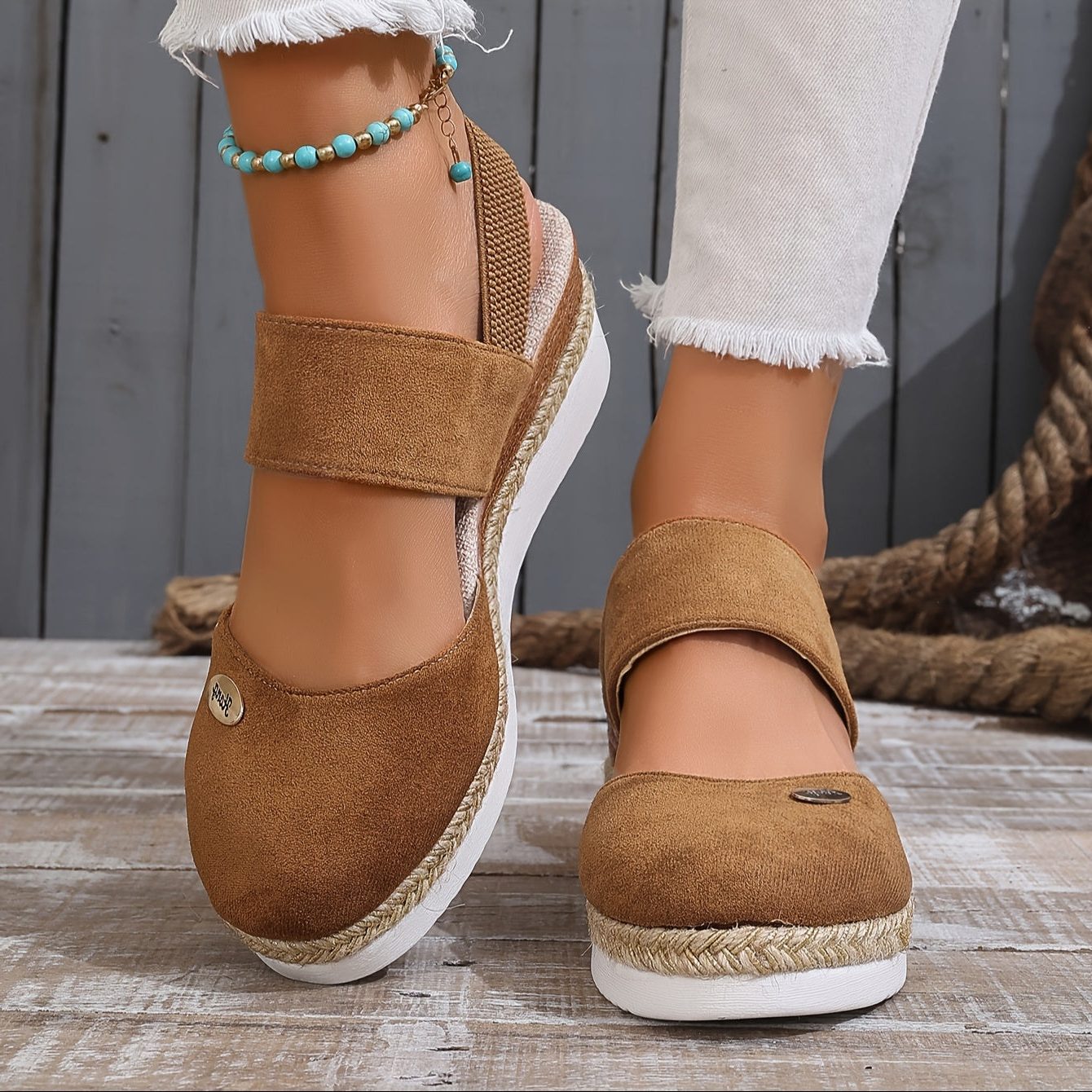 Platformzool Sandalen met Verstelbare Gespen voor Dames - View 10