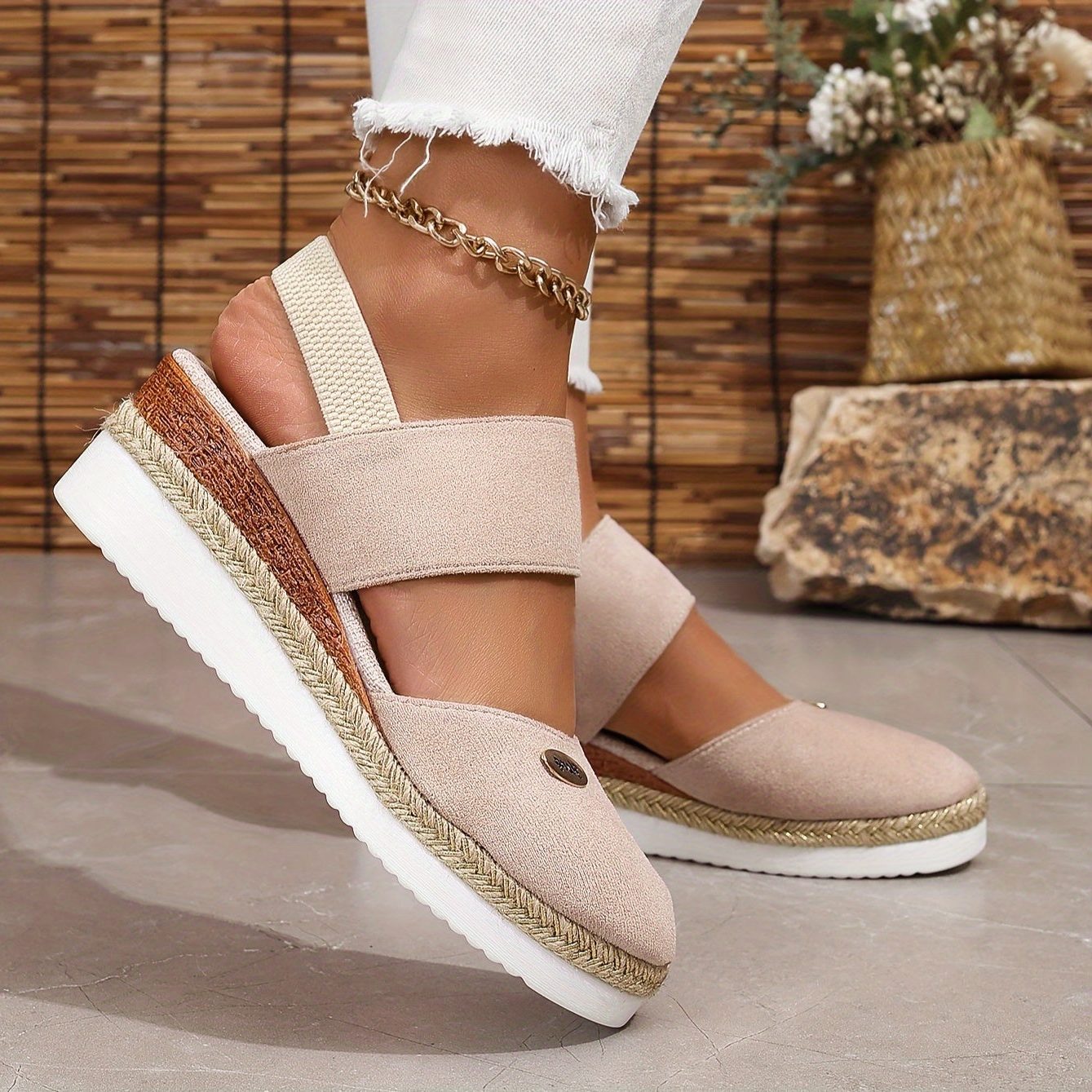 Platformzool Sandalen met Verstelbare Gespen voor Dames - View 15