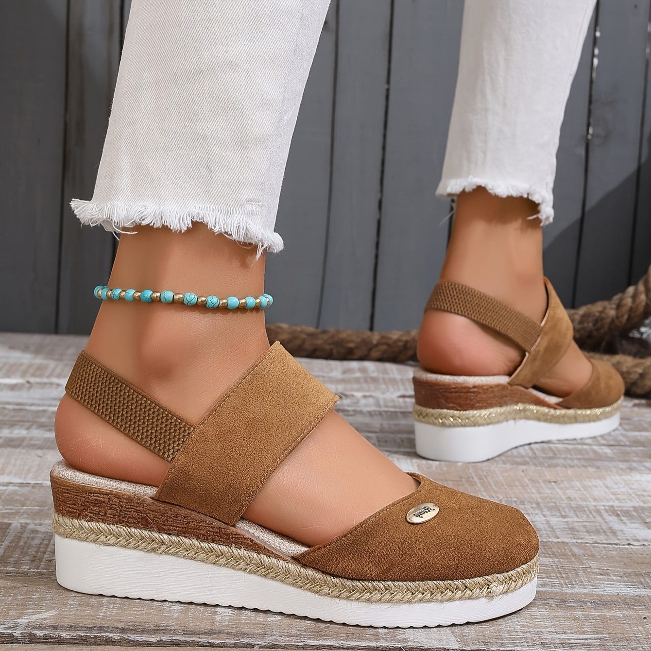 Platformzool Sandalen met Verstelbare Gespen voor Dames - View 16