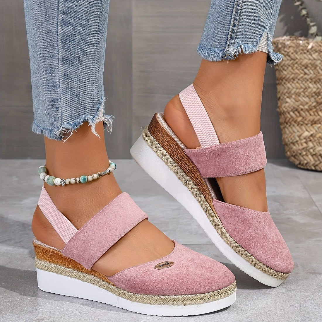 Platformzool Sandalen met Verstelbare Gespen voor Dames