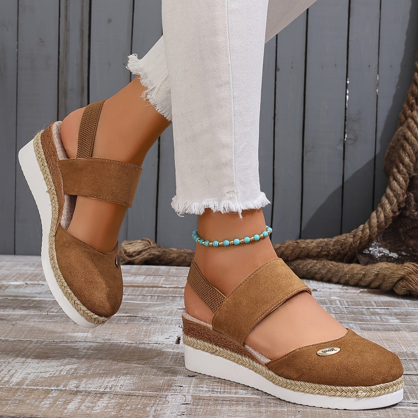 Platformzool Sandalen met Verstelbare Gespen voor Dames - View 5