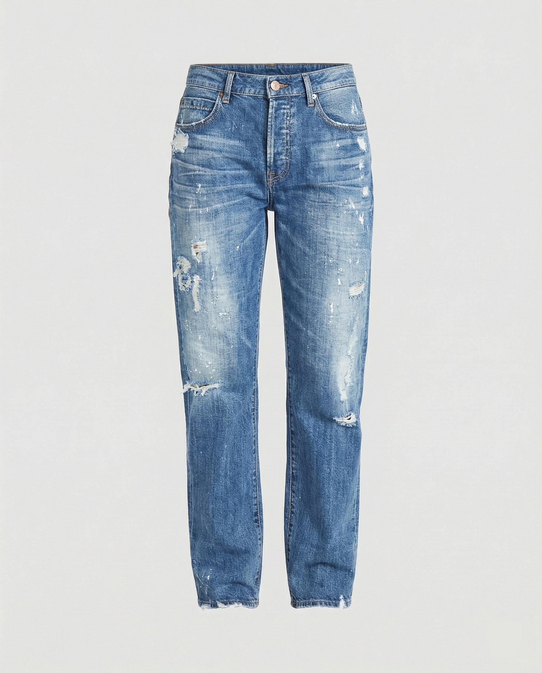 Nola | Gescheurde Rechte Jeans voor Dames