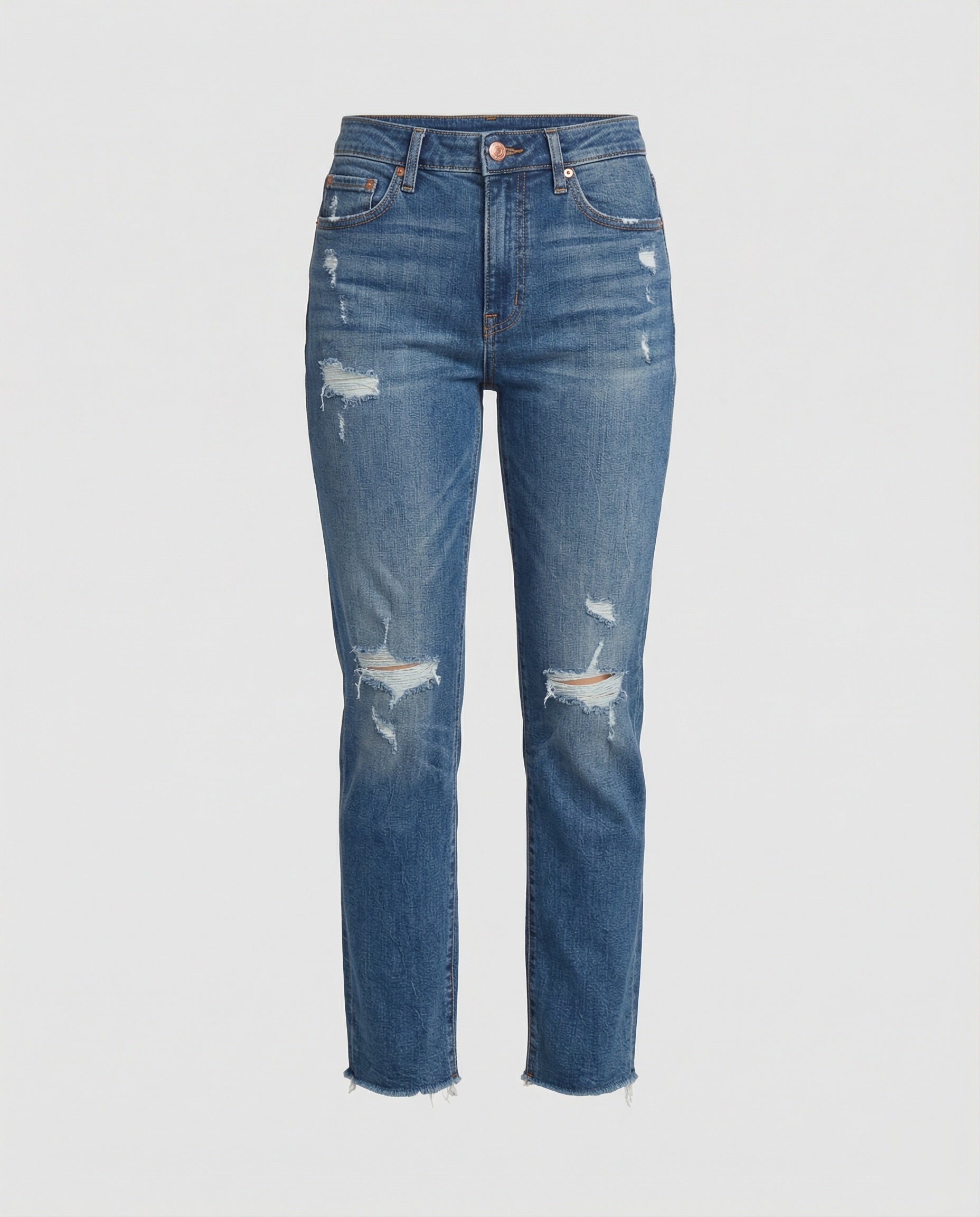Nola | Gescheurde Rechte Jeans voor Dames