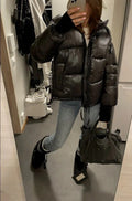 Puffer Jas met Capuchon voor Dames - View 3