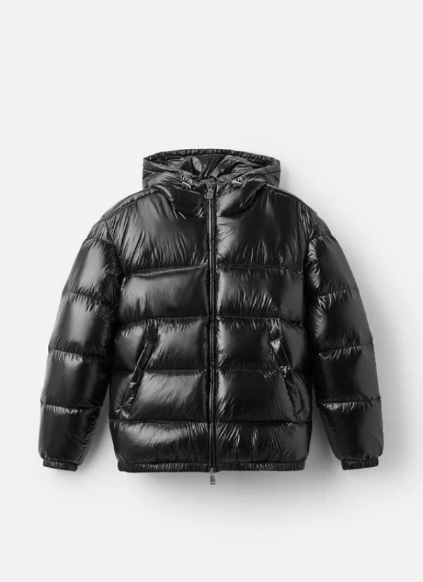 Puffer Jas met Capuchon voor Dames - Schwarz