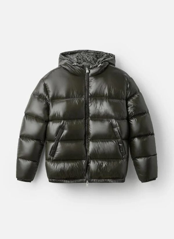 Puffer Jas met Capuchon voor Dames - Grün