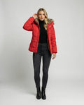 Puffer Winterjas met Capuchon en Fleecefutter voor Dames