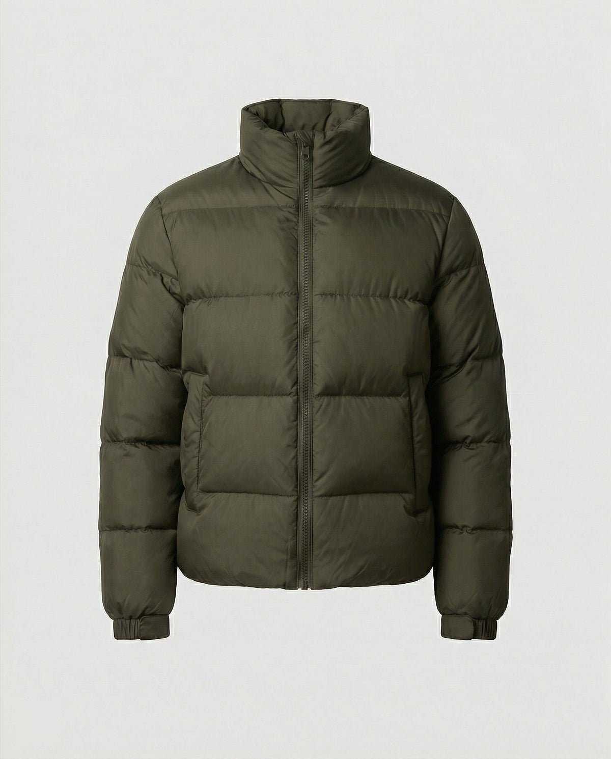 Puffer Winterjas met Opstaande Kraag voor Heren - Grün