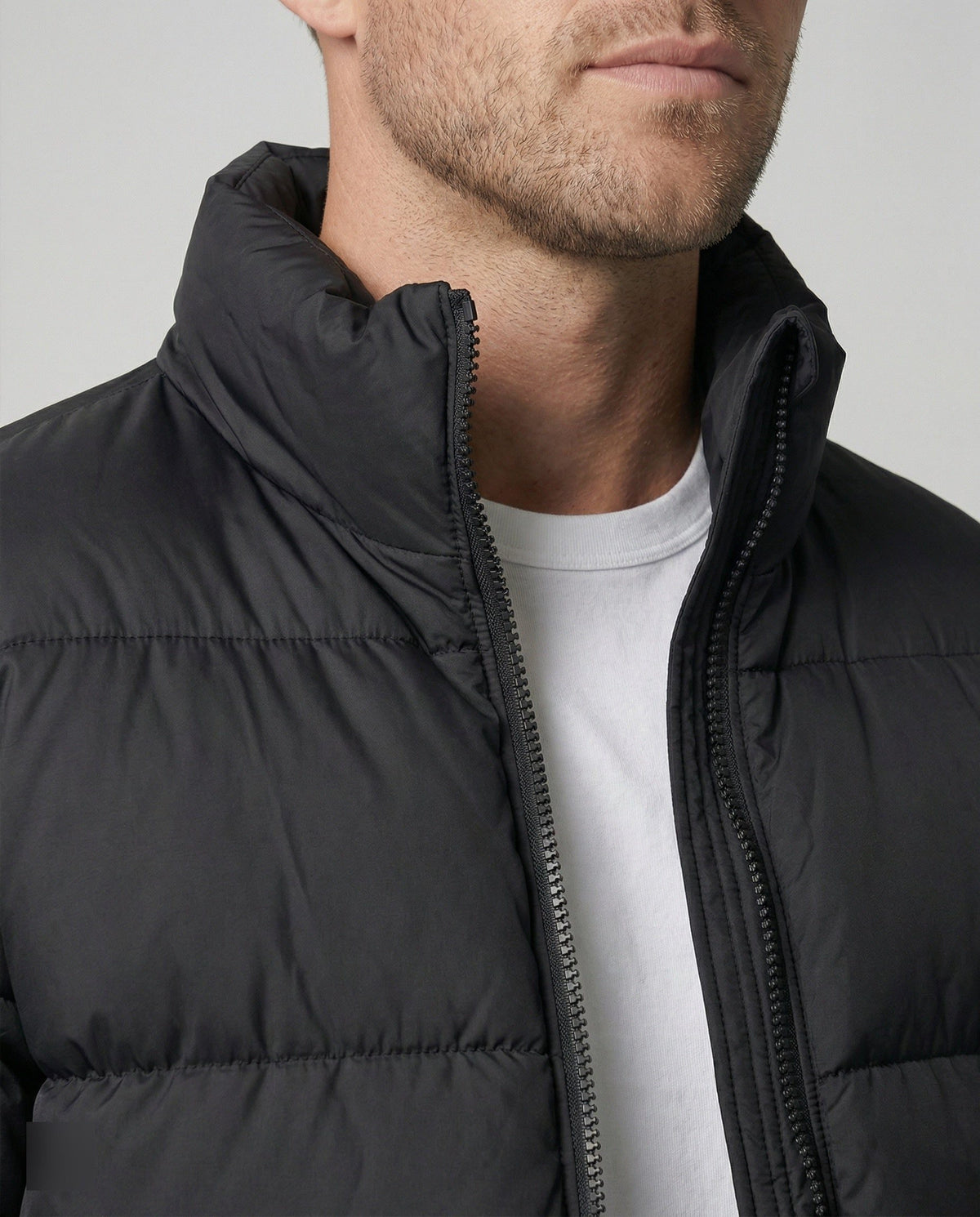 Puffer Winterjas met Opstaande Kraag voor Heren - View 9